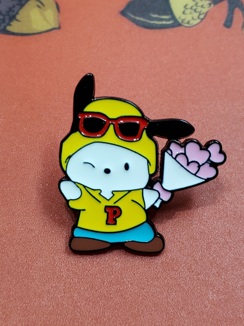 Sanrio Pochacco Valentine's Day Enamel Pin